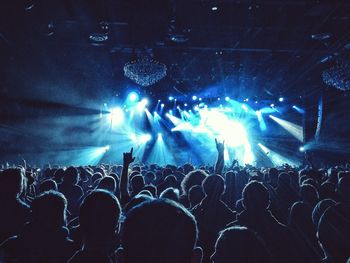 Crowd at music concert