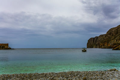 Scenic view of sea against sky