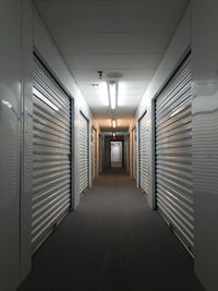 Empty corridor of building