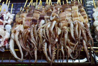 Close-up of meat for sale at market