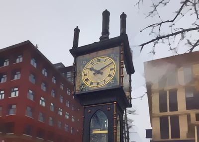 Low angle view of clock tower