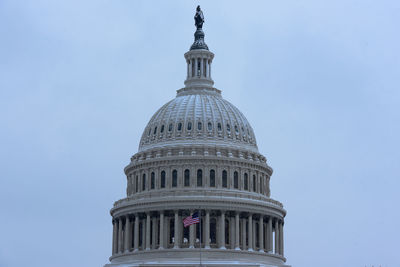 Low angle view of historic building against sky