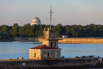 Kronstadt is a city and former fortress on the baltic sea island kotlin off saint petersburg 