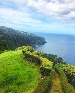 Scenic view of sea against sky