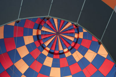 Interior of hot air balloon