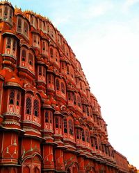 Low angle view of built structure against the sky