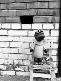 Toy on wall