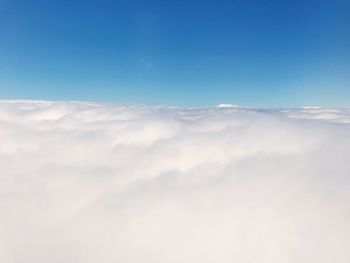 Scenic view of cloudscape against blue sky