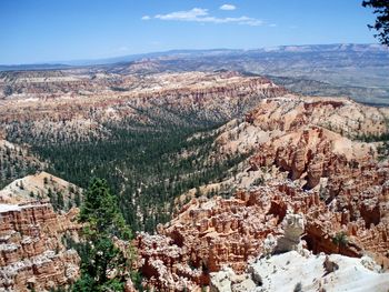 Scenic view of bryce canyon national park