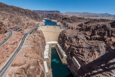 Aerial view of dam