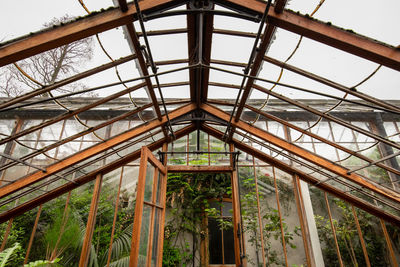 Low angle view of skylight against sky