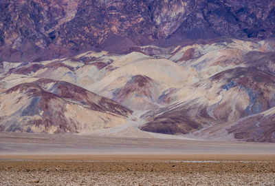 Scenic view of desert land