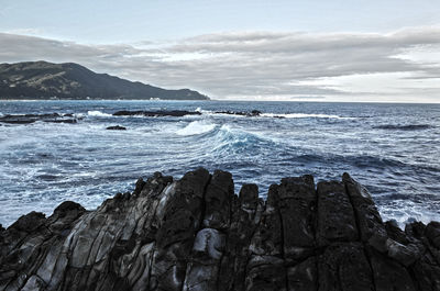 Scenic view of sea against sky