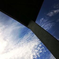 Low angle view of bridge against sky