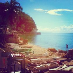 Scenic view of sea against sky