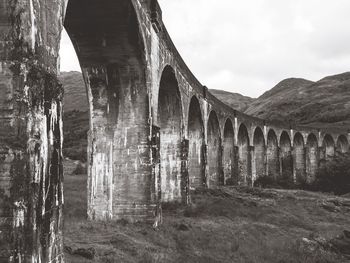 View of old arch bridge