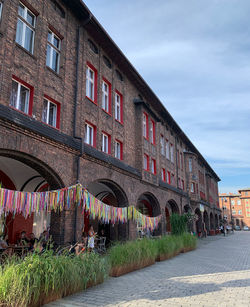 Building against sky in city