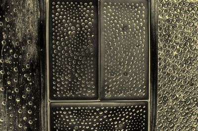 Full frame shot of wet window