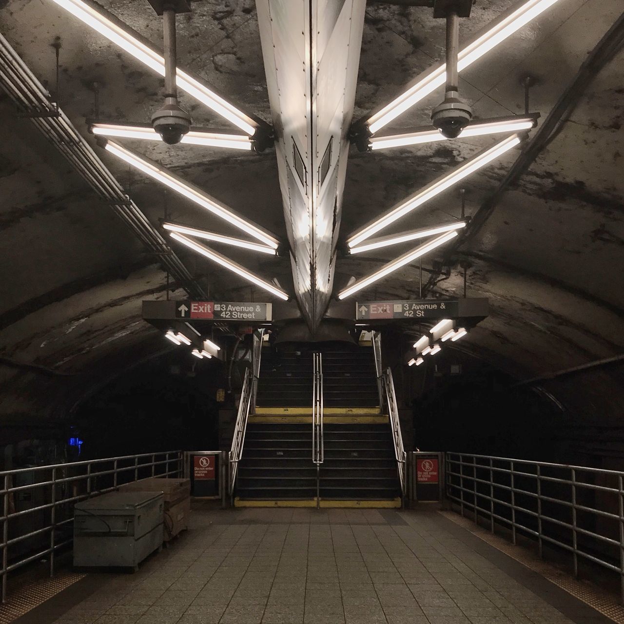 ILLUMINATED SUBWAY STATION