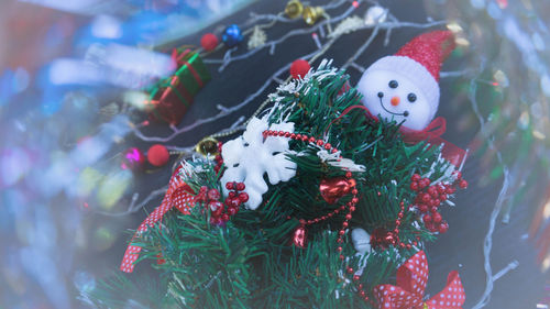 Close-up of christmas decoration