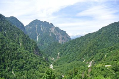 Scenic view of mount tateyama