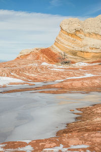 Winter at white pocket (vermilion cliffs) in northern arizona