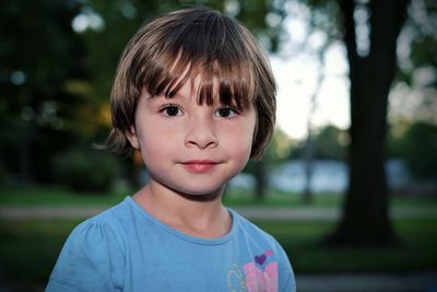 Close-up portrait of a boy