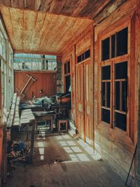 Interior of abandoned house