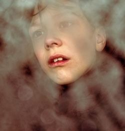 Close-up portrait of girl