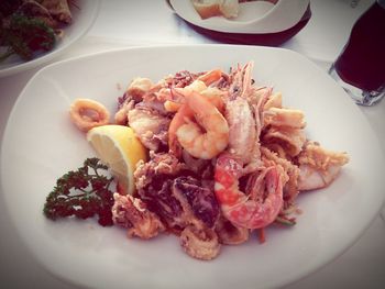 Close-up of food in plate