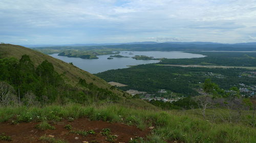 Scenic view of landscape against sky