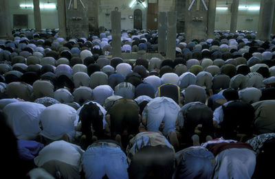 People praying in mosque