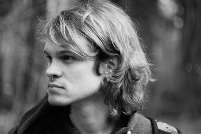 Close-up portrait of young woman