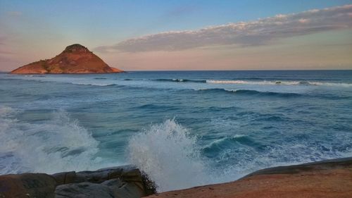 Scenic view of sea against sky