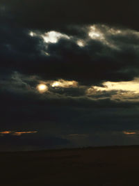 Scenic view of sky during sunset