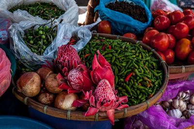 Vegetables in basket