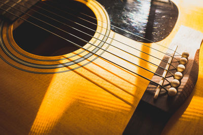 Close-up of guitar