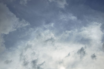 Low angle view of clouds in sky