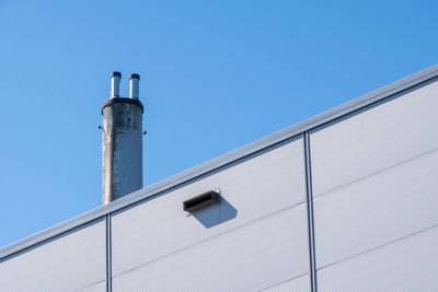 Low angle view of building against clear sky