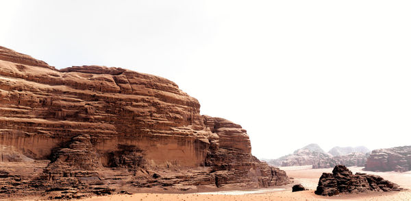 View of rock formations