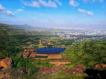 Scenic view of landscape against sky