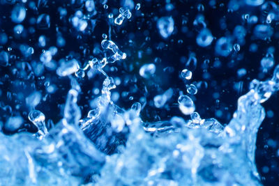 Close-up of bubbles in water