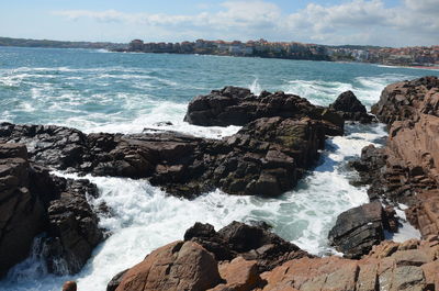 Panoramic view of sea against sky