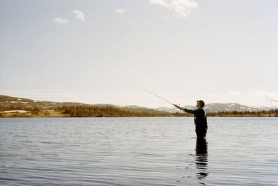 Person fishing