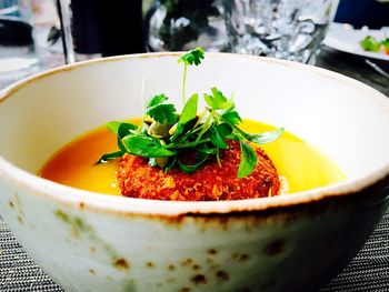 Close-up of food in plate