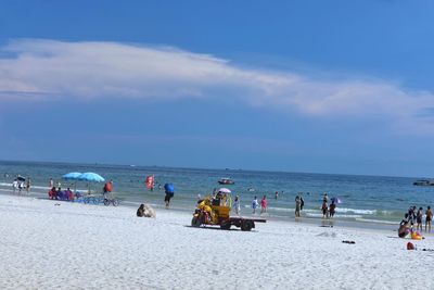 Group of people on beach