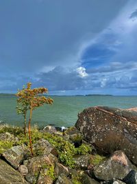 Scenic view of sea against sky
