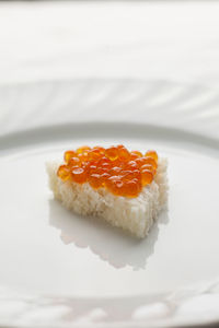 Close-up of cake in plate