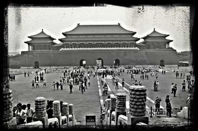 Tourists at temple