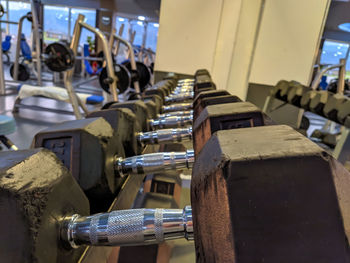 Close-up of machine part